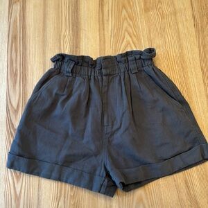 Apiece Apart Son Vida High Rise Paperbag Waist Shorts